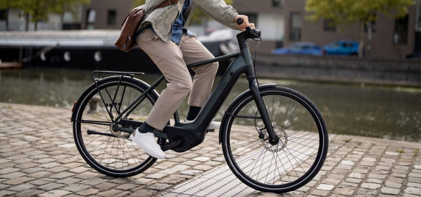 vélo électrique en mouvement
