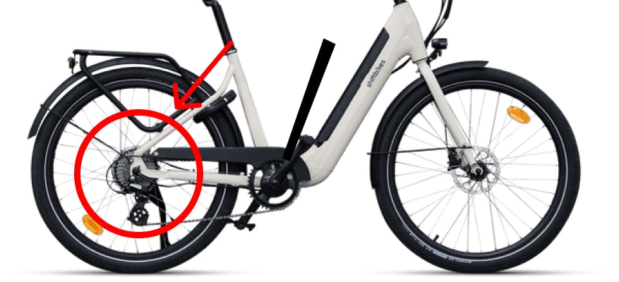 Moteur roue arrière