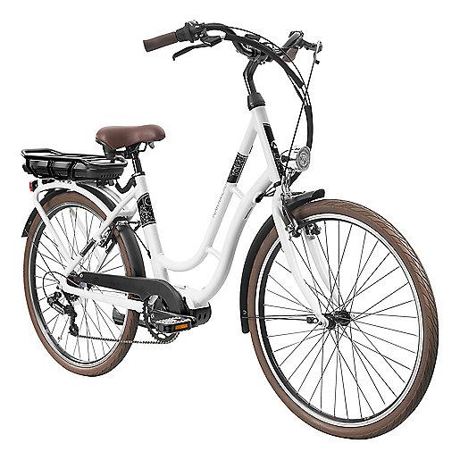 Velo nakamura de chez intersport de couleur blanche